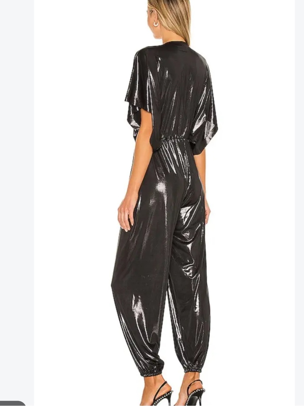 NORMA KAMALI DARK SILVER RECTANGULAR JOG JUMPSUIT.. NWT’S …SIZE XS